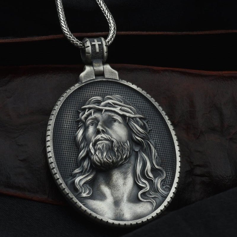 Jesus Christ Crown of Thorns Christian Necklace