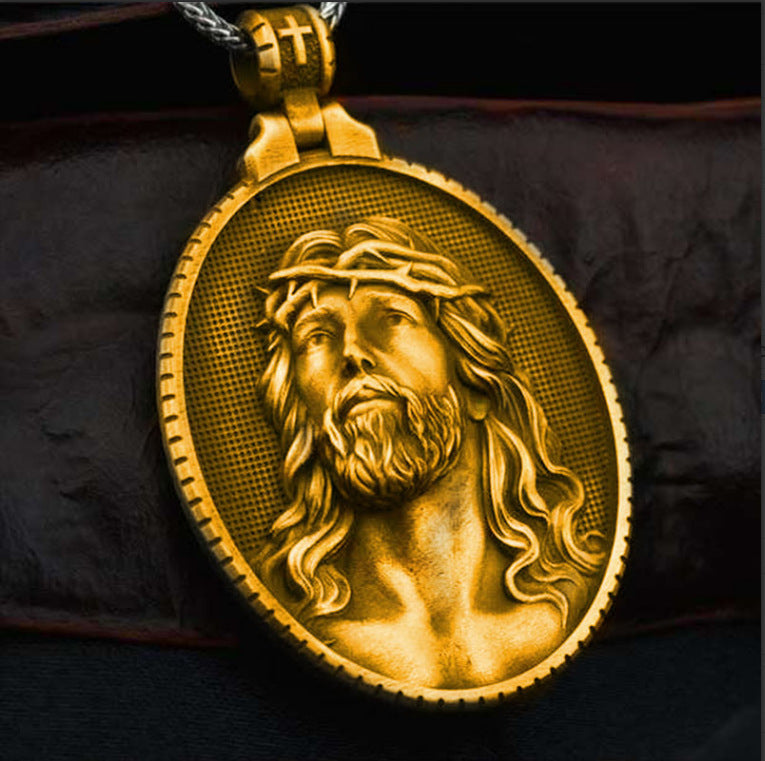 Jesus Christ Crown of Thorns Christian Necklace