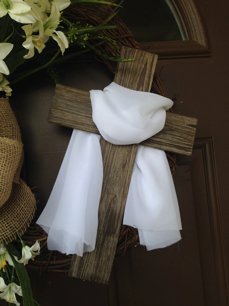 Easter Wreath With Cross