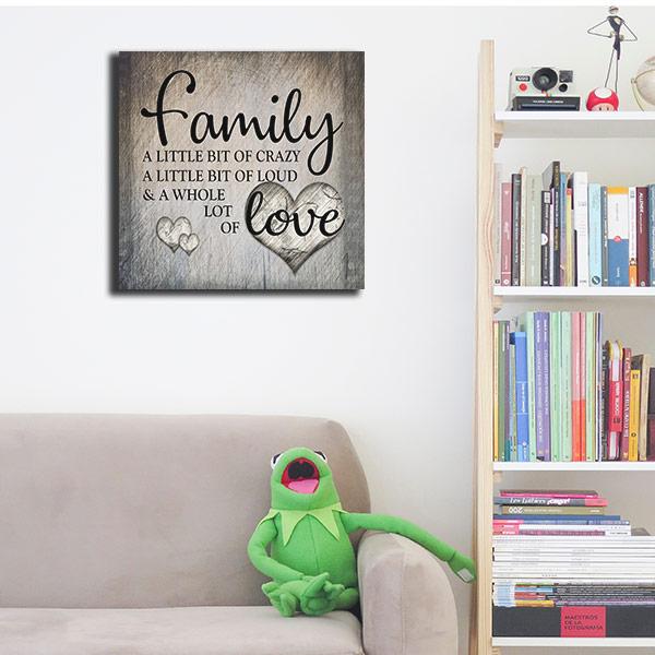 "FAMILY.. LOVE" Premium Canvas Wall Art