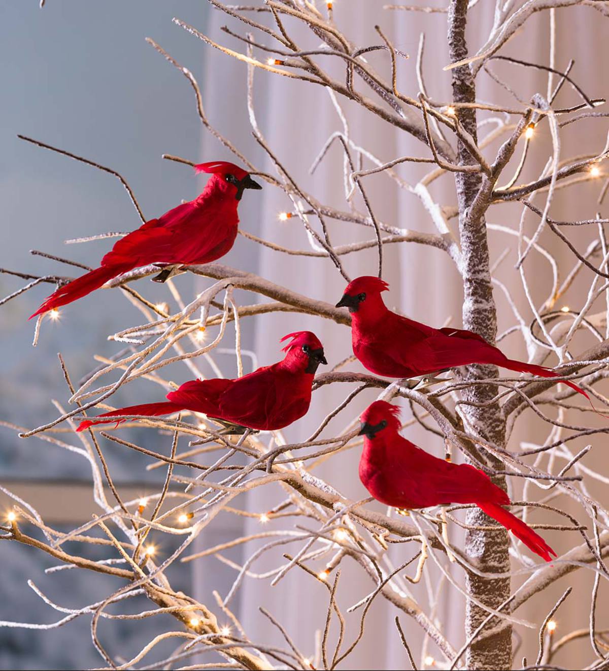 Cardinal Birds Christmas Decoration  Garden Decoration Christmas Plugin