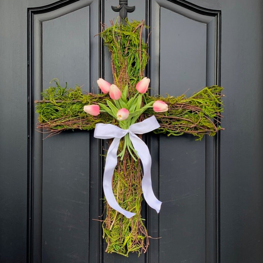 Easter Cross for Front Door