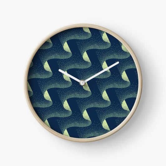Aurora Embroidery / repeat pattern Clock