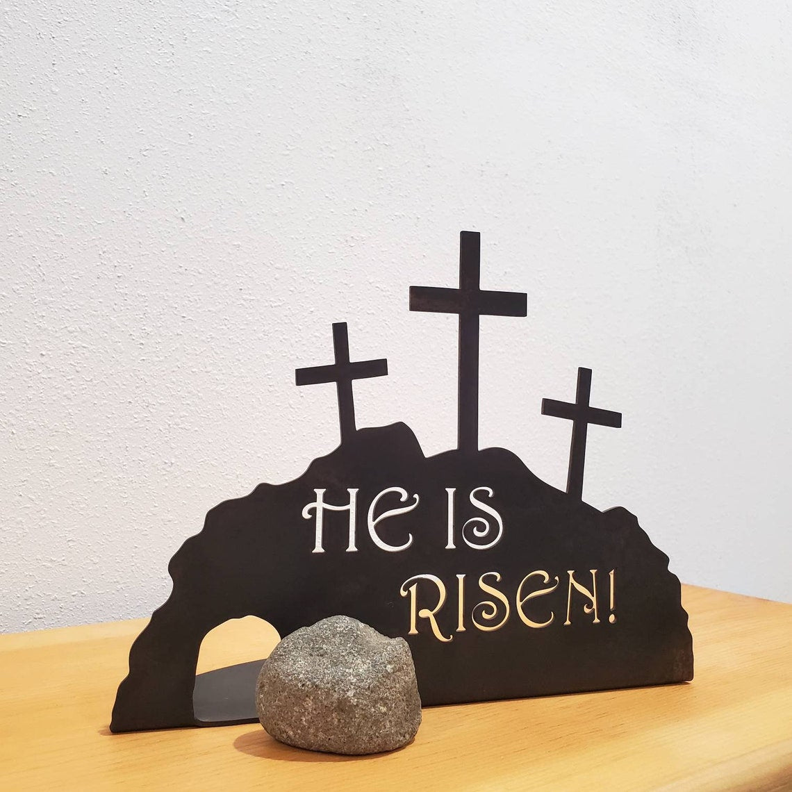 Empty Tomb | He Is Risen | Religious Easter Scene Decor